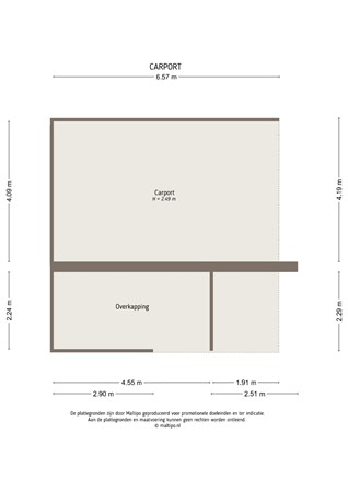 Floorplan - Populierstraat 1A, 4142 EA Leerdam